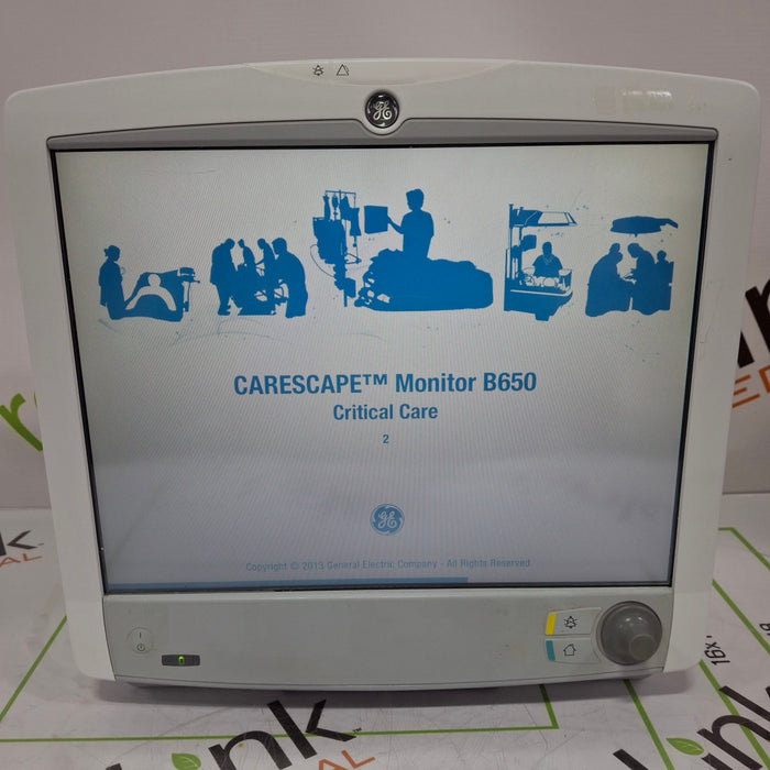 GE Healthcare Carescape B650 Critical Care Patient Monitor