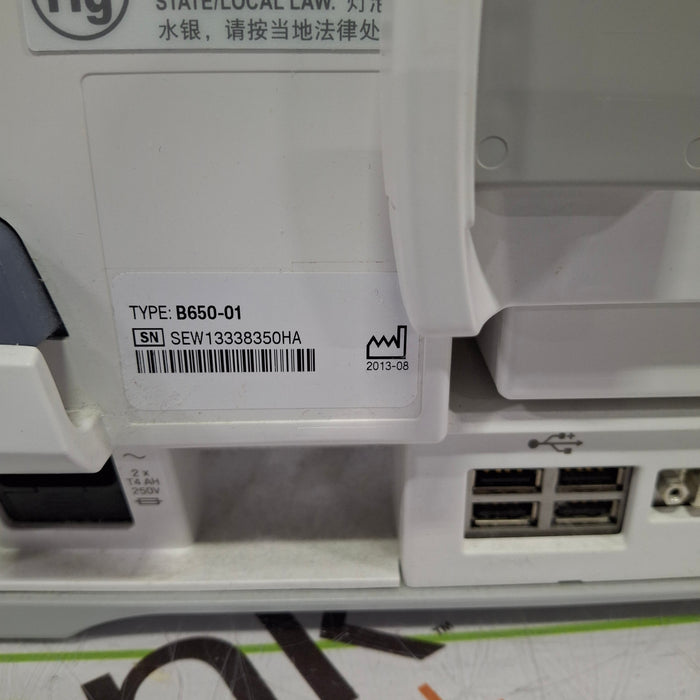 GE Healthcare Carescape B650 Critical Care Patient Monitor