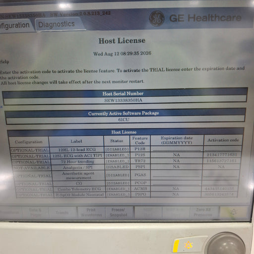 GE Healthcare GE Healthcare Carescape B650 Critical Care Patient Monitor Patient Monitors reLink Online