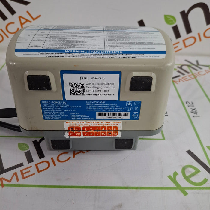 Medline Hemo-Force MDS-600 SQ2 DVT Compression Pump