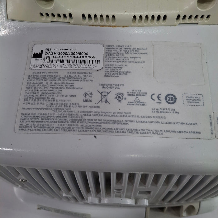 GE Healthcare GE Healthcare Dash 5000 - Masimo SpO2 Patient Monitor Patient Monitors reLink Online