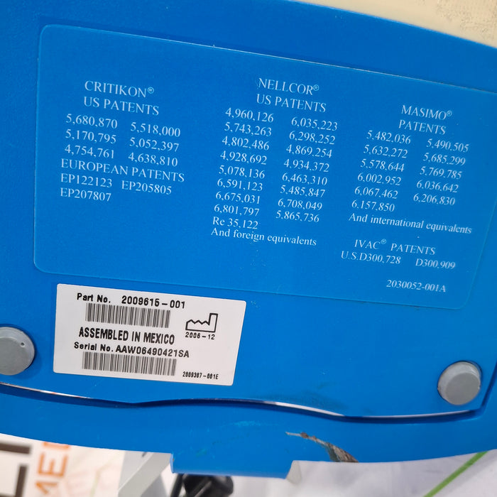 GE Healthcare Dinamap ProCare 300 Vital Signs Monitor