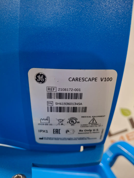 GE Healthcare Dinamap V100 - NIBP, SpO2 Vital Signs Monitor