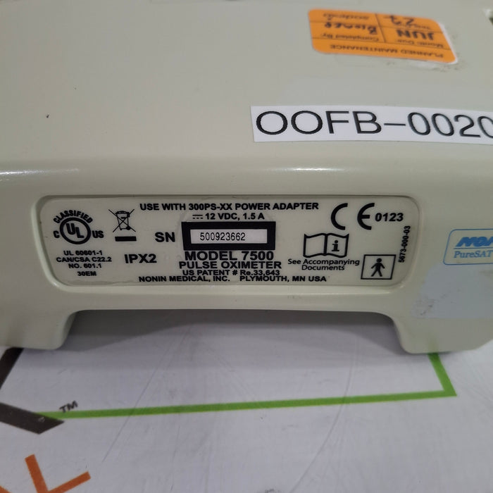 Nonin Medical 7500 Pulse Oximeter