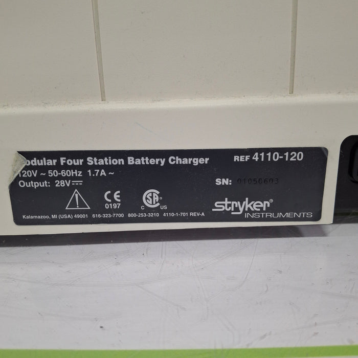 Stryker 4110-120 Four Station Battery Charger