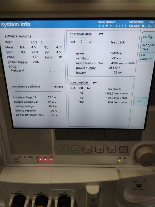 Draeger Medical Apollo Anesthesia Machine