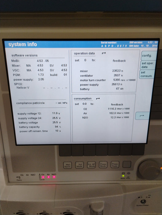 Draeger Medical Apollo Anesthesia Machine