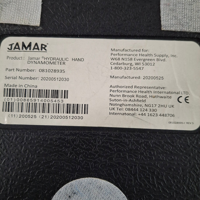 Jamar Hand Dynamometer Hydraulic Hand Dynamometer