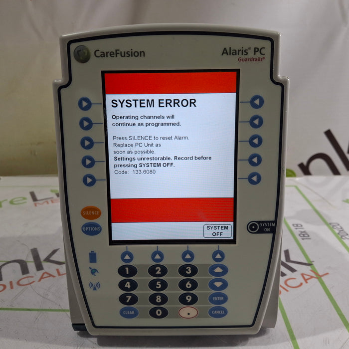 CareFusion Alaris 8015 Large Screen POC Infusion Pump