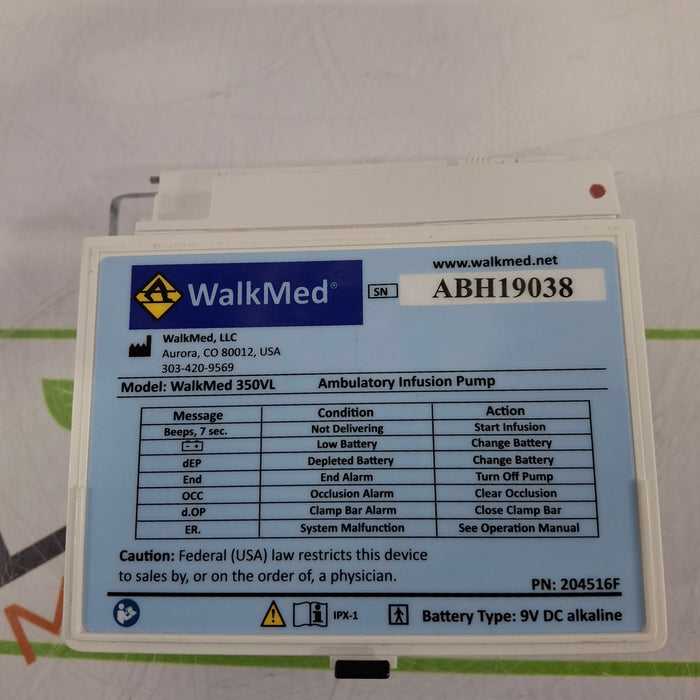 WalkMed 350VL Ambulatory Infusion Pump