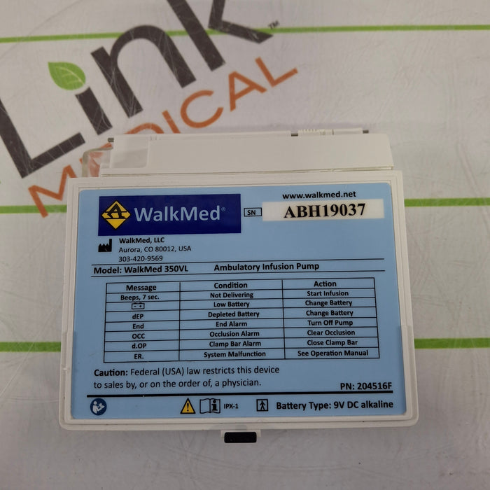 WalkMed 350VL Ambulatory Infusion Pump