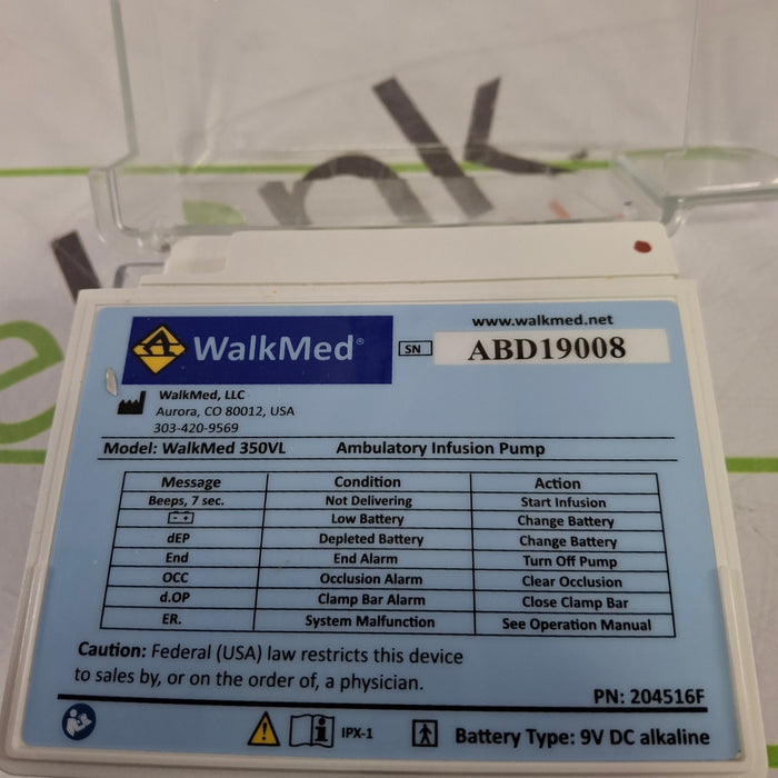 WalkMed 350VL Ambulatory Infusion Pump