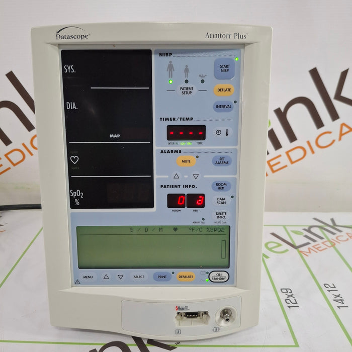 Datascope Accutorr Plus Vital Signs Monitor