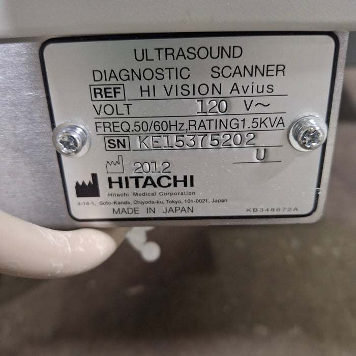 Hitachi Hi Vision Avius Ultrasound