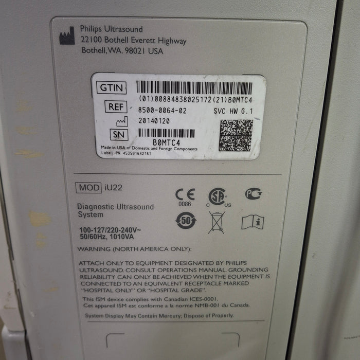 Philips IU22 Ultrasound