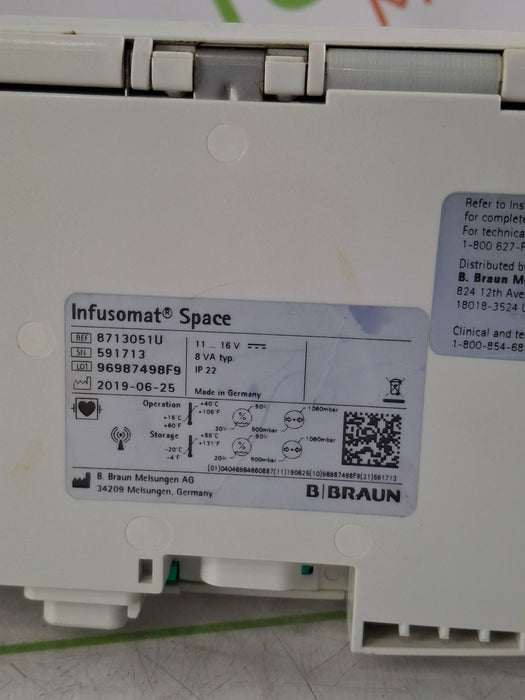 B. Braun B. Braun Infusomat Space w/AC Adapter Infusion Pump Infusion Pump reLink Online