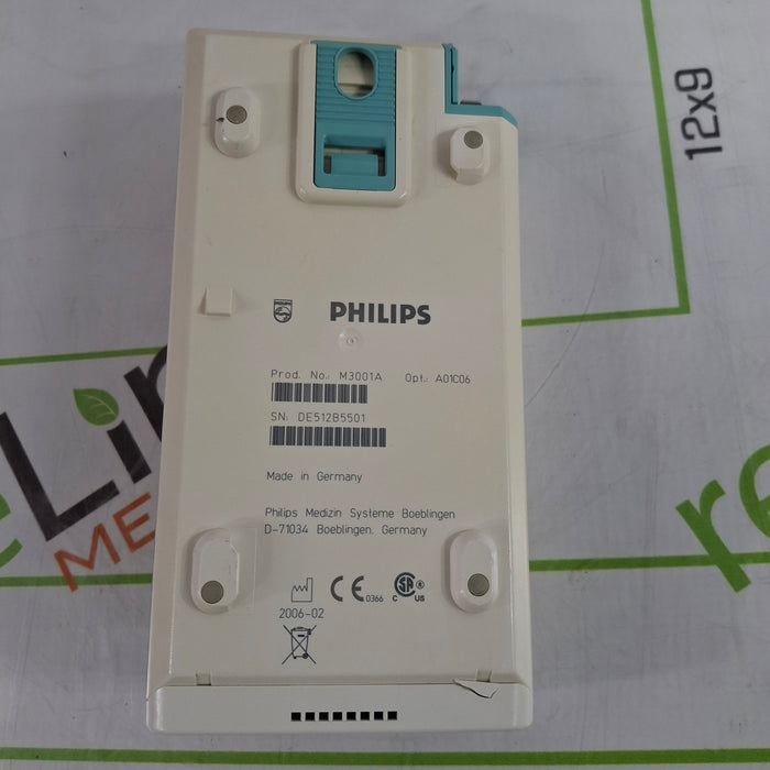 Philips M3001A-A01C06 Fast SpO2, NIBP, ECG, Temp, IBP MMS Module