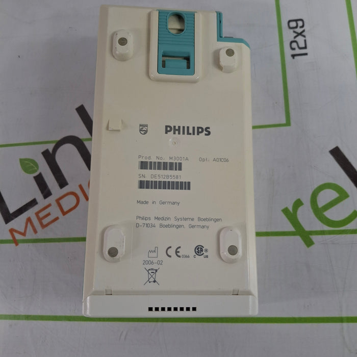 Philips M3001A-A01C06 Fast SpO2, NIBP, ECG, Temp, IBP MMS Module
