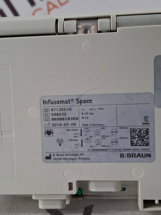 B. Braun Infusomat Space w/AC Adapter Infusion Pump