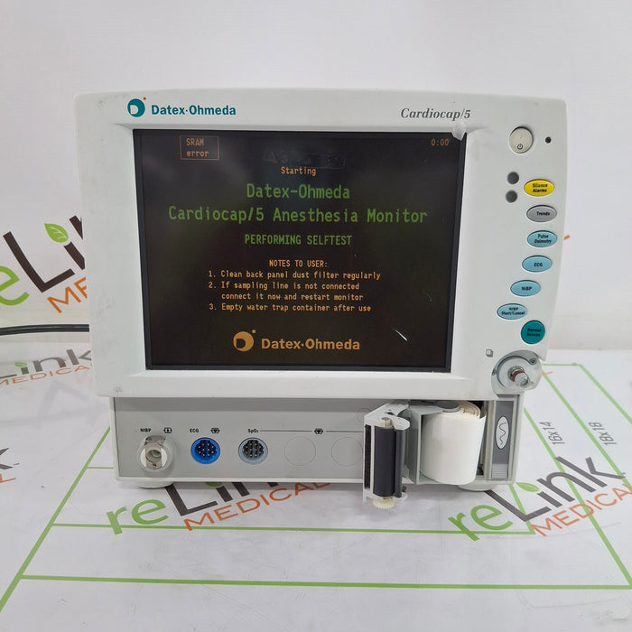 Datex-Ohmeda Cardiocap 5 Anesthesia Monitor