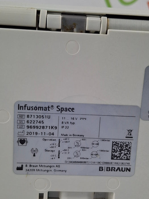 B. Braun Infusomat Space w/AC Adapter Infusion Pump
