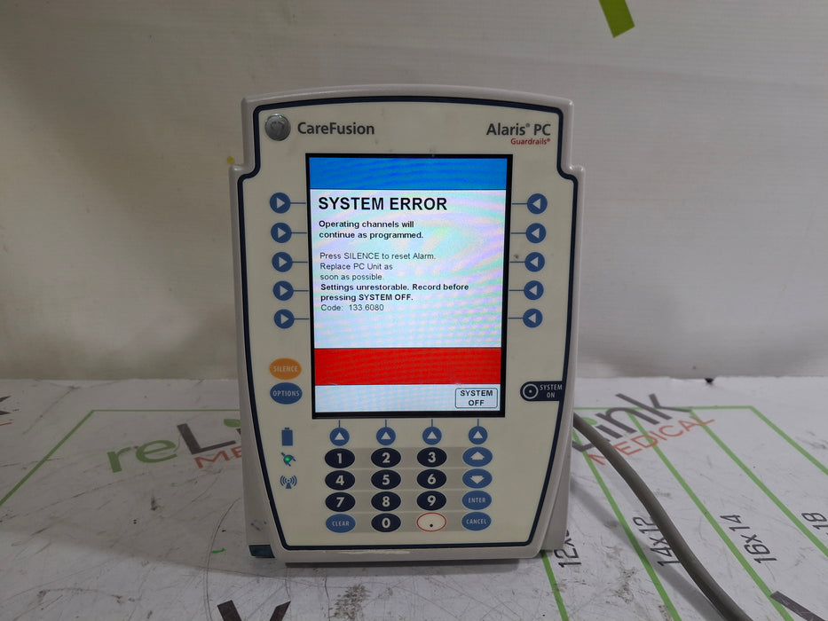 CareFusion Alaris 8015 Large Screen POC Infusion Pump