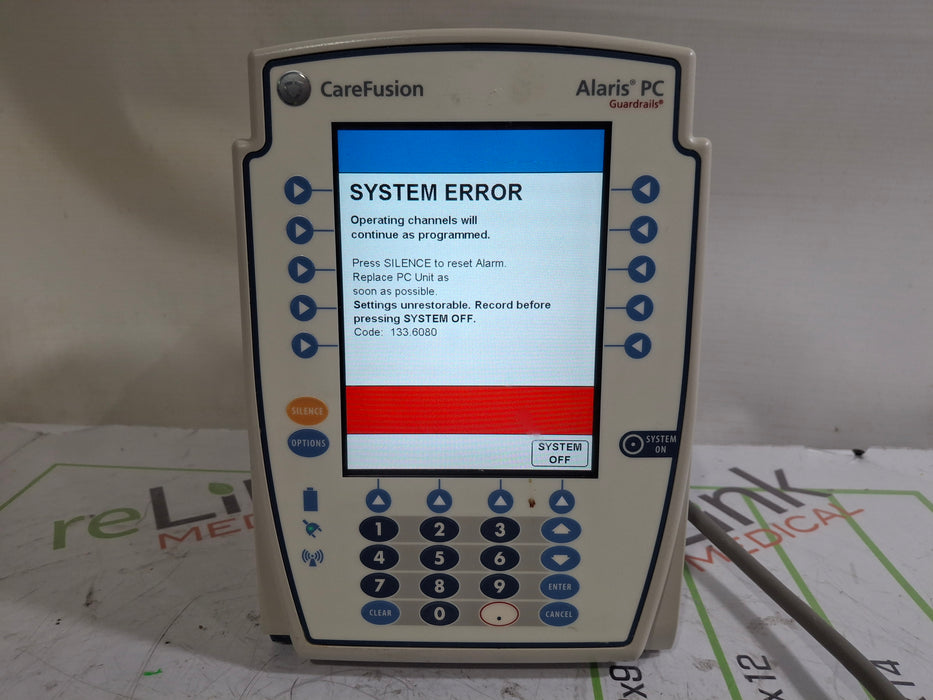 CareFusion Alaris 8015 Large Screen POC Infusion Pump