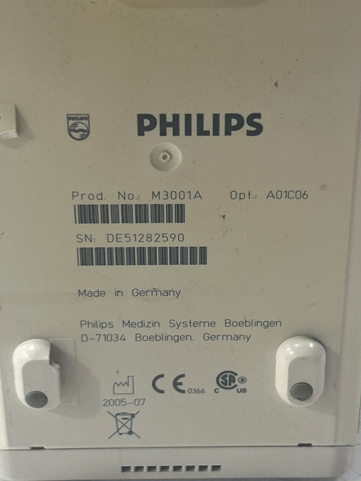 Philips M3001A-A01C06 Fast SpO2, NIBP, ECG, Temp, IBP MMS Module