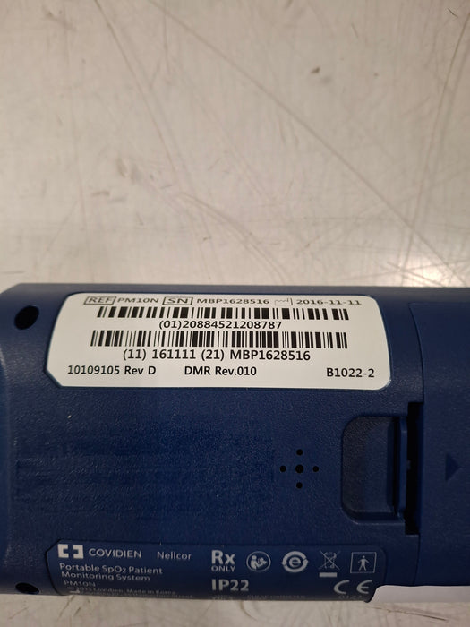 Covidien PM10N Nellcor Portable SpO2 Patient Monitoring System