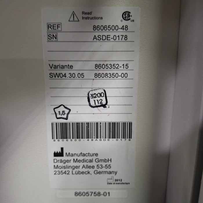Draeger Medical Apollo Anesthesia Machine