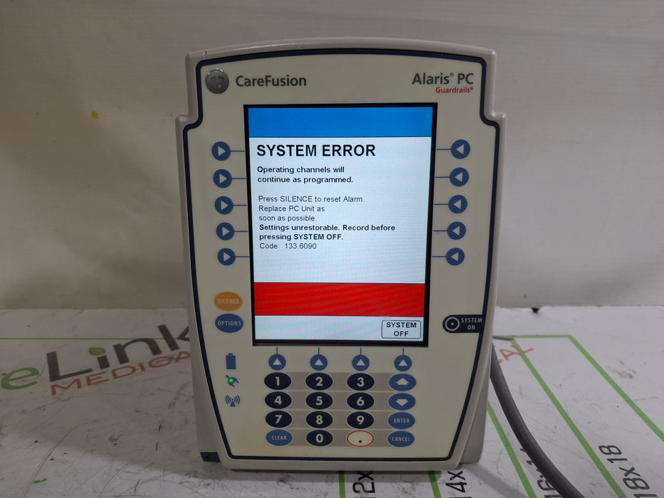 CareFusion Alaris 8015 Large Screen POC Infusion Pump