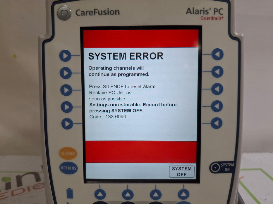 CareFusion Alaris 8015 Large Screen POC Infusion Pump