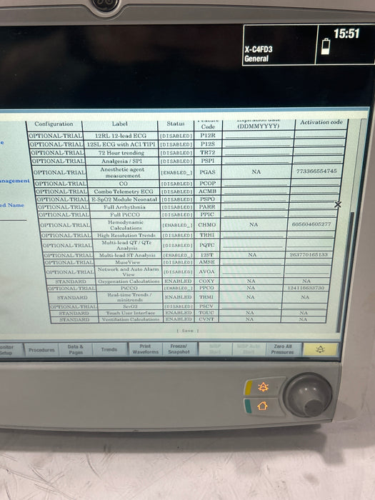 GE Healthcare Carescape B650 Anesthesia Care Patient Monitor
