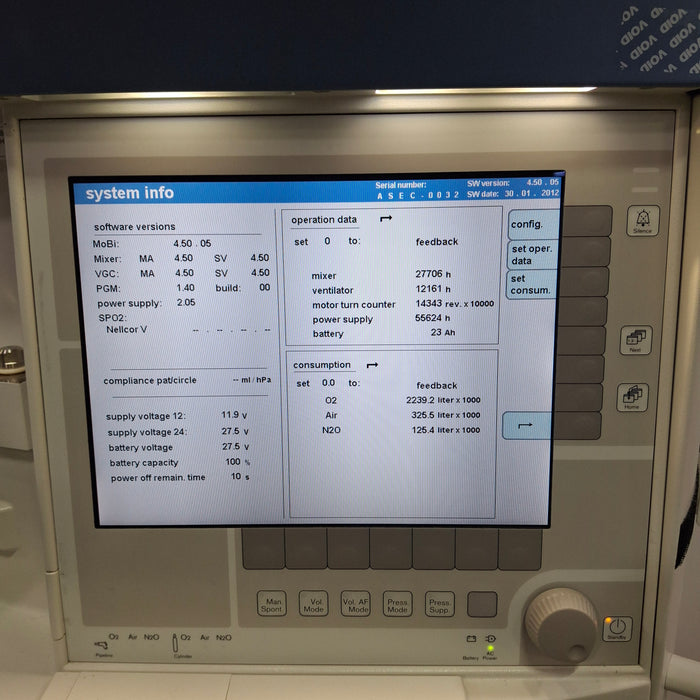 Draeger Medical Apollo Anesthesia Machine