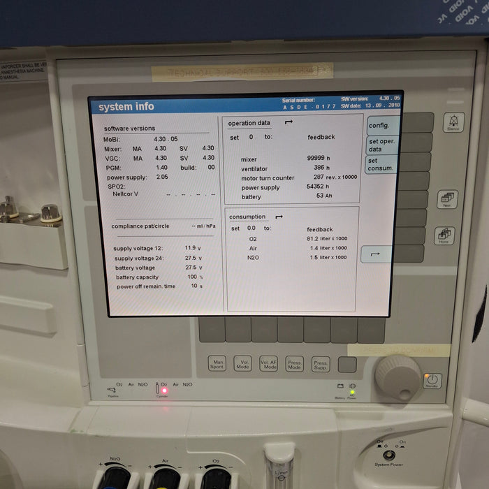 Draeger Medical Apollo Anesthesia Machine