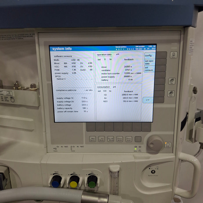 Draeger Medical Apollo Anesthesia Machine