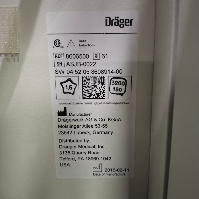 Draeger Medical Apollo Anesthesia Machine