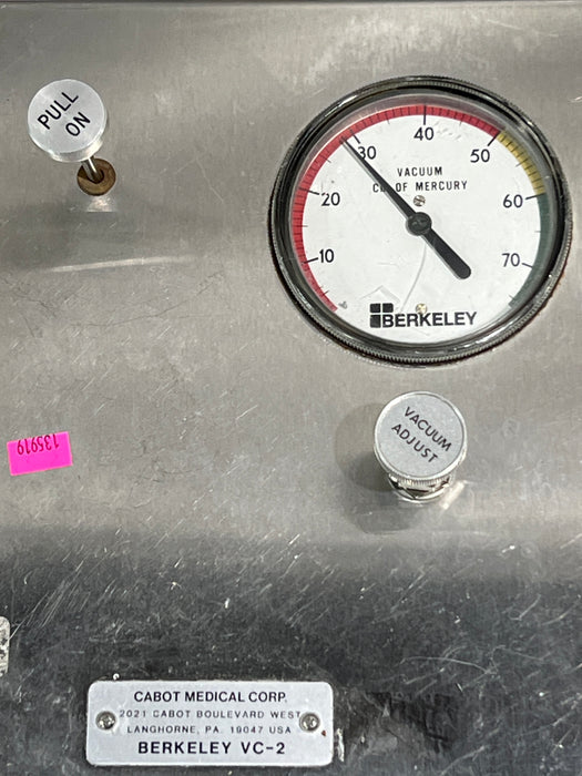 Cabot Medical Berkeley VC-2 Vacuum Curettage System