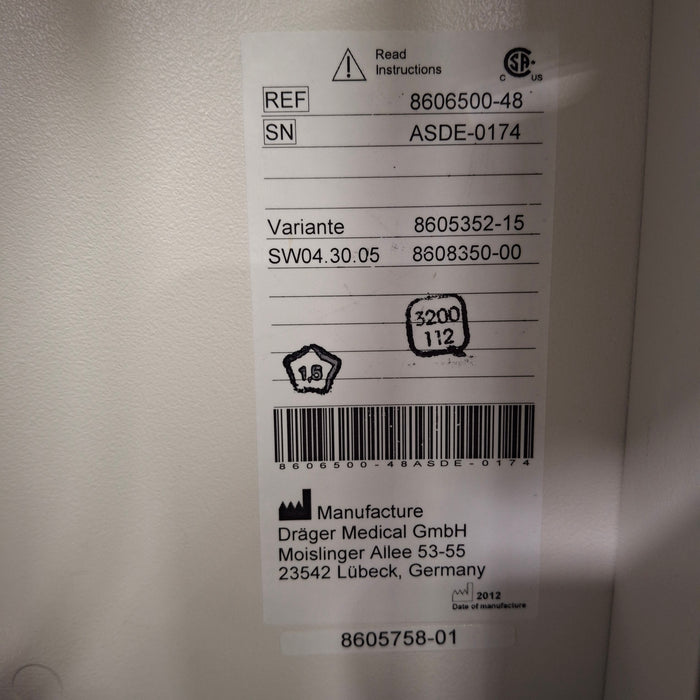 Draeger Medical Apollo Anesthesia Machine