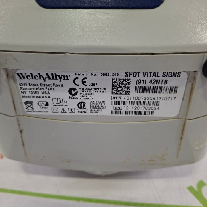 Welch Allyn Spot 420 - NIBP, Temp, Nellcor SpO2 Vital Signs Monitor