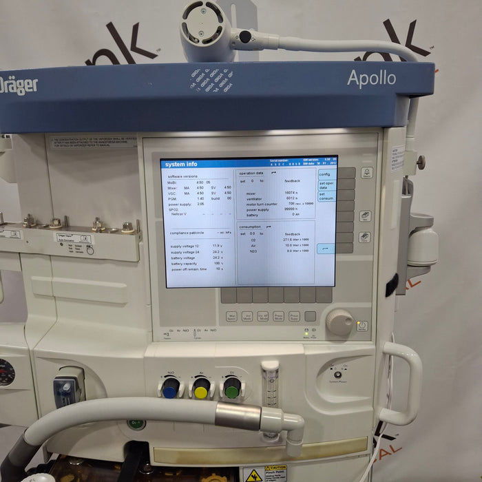 Draeger Medical Apollo Anesthesia Machine