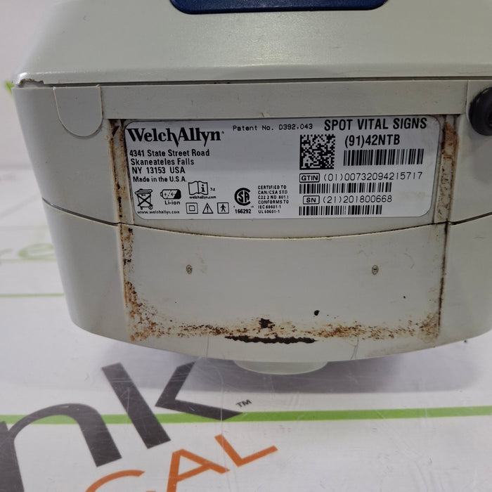 Welch Allyn Spot 420 - NIBP, Temp, Nellcor SpO2 Vital Signs Monitor