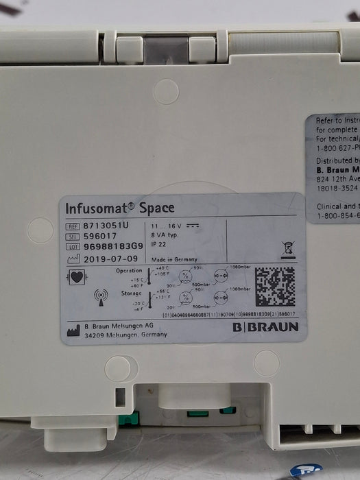 B. Braun Infusomat Space w/AC Adapter Infusion Pump