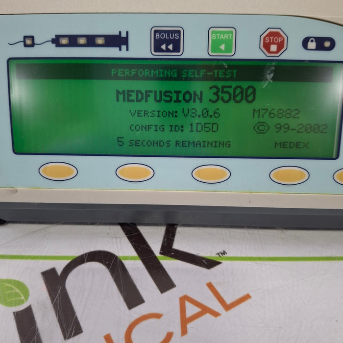 Smiths Medical Medfusion 3500 Version 3 Syringe Infusion Pump