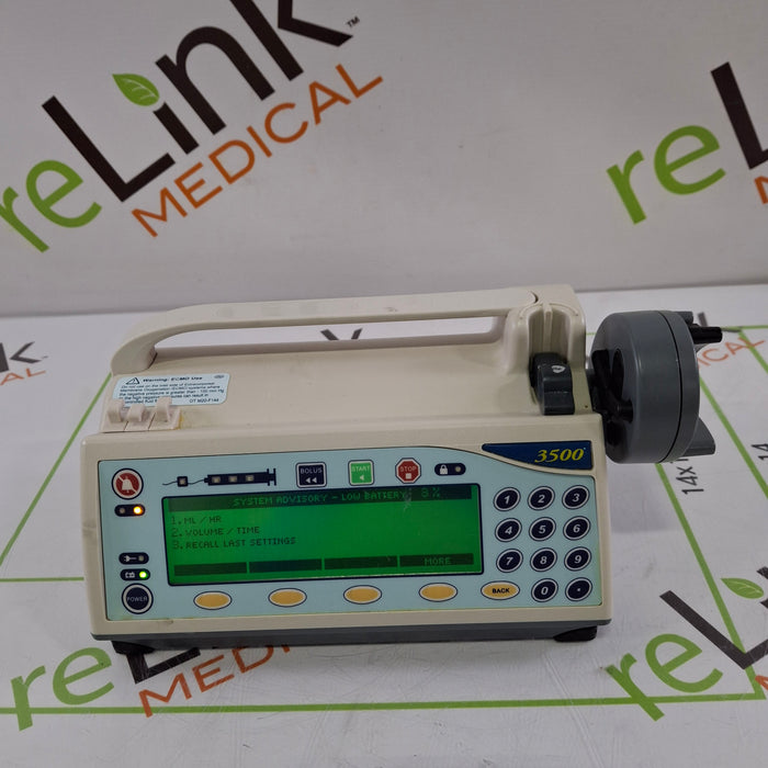 Smiths Medical Medfusion 3500 Version 3 Syringe Infusion Pump