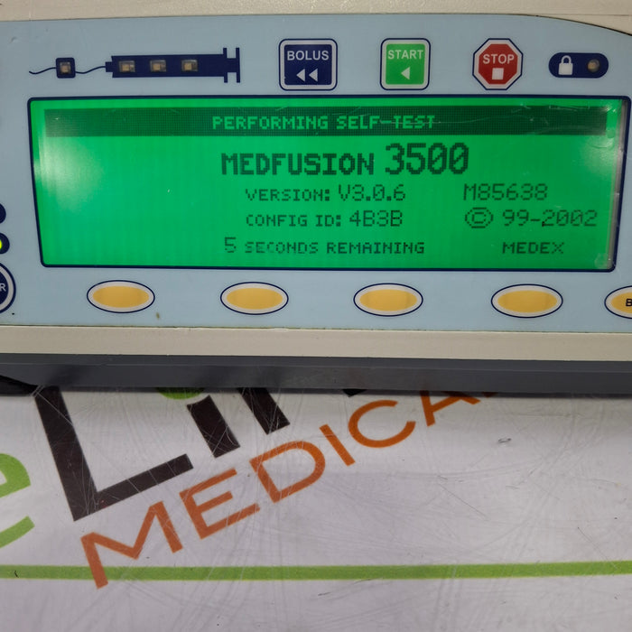 Smiths Medical Medfusion 3500 Version 3 Syringe Infusion Pump