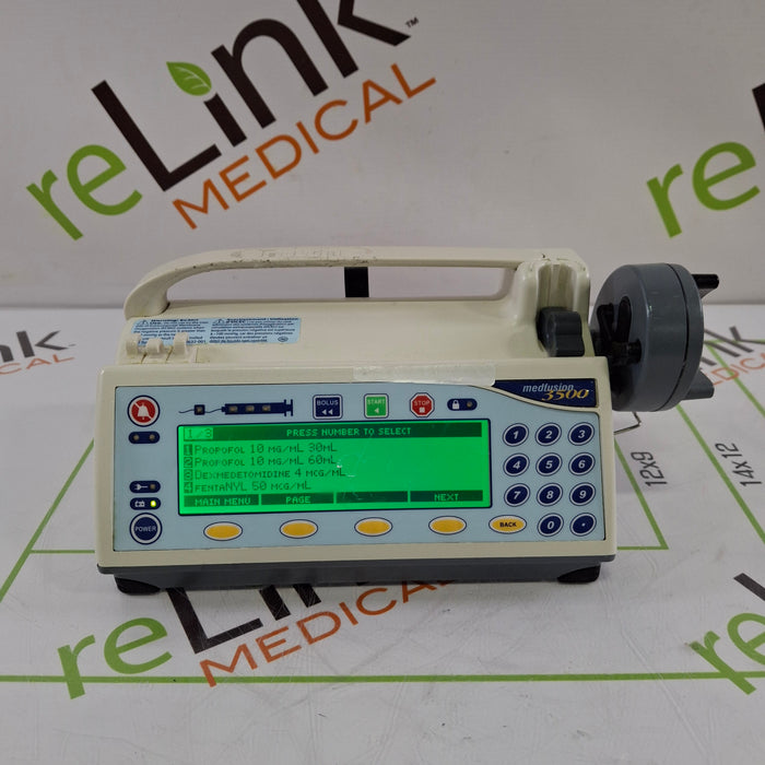 Smiths Medical Medfusion 3500 Version 6 Syringe Infusion Pump