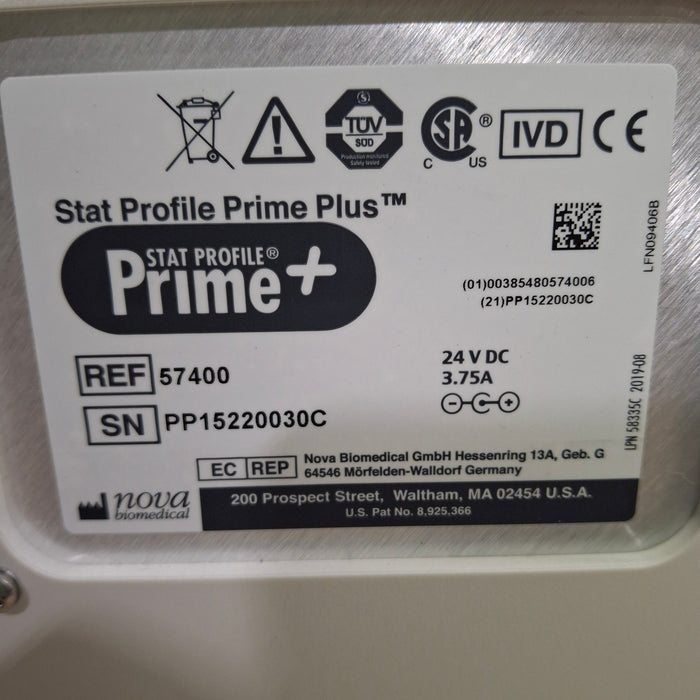 Nova Biomedical Corp. Stat Profile Prime Plus Analyzer
