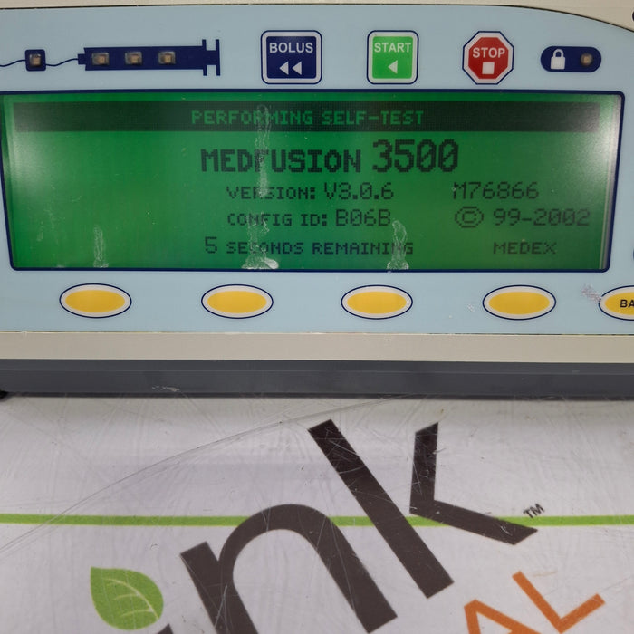 Smiths Medical Medfusion 3500 Version 3 Syringe Infusion Pump