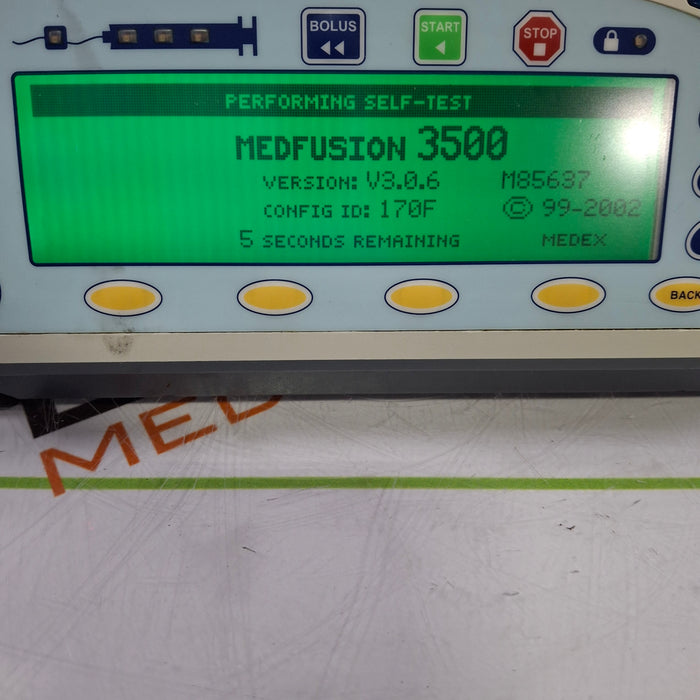 Smiths Medical Medfusion 3500 Version 3 Syringe Infusion Pump